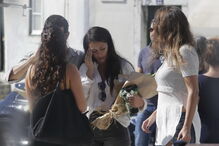 Sofia Ribeiro no último adeus ao pai