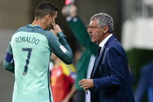 Fernando Santos e Cristiano Ronaldo