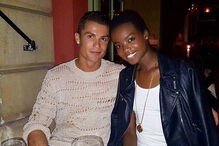 Maria Borges com Cristiano Ronaldo