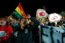 Protestos na Bolívia