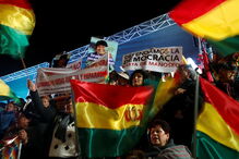 Protestos na Bolívia