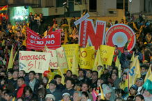 Protestos na Bolívia