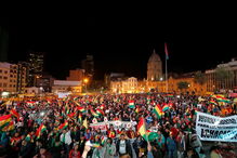 Protestos na Bolívia