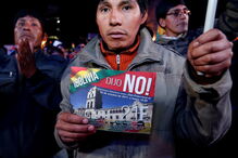 Protestos na Bolívia