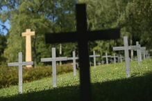 Cemitério, cruz, enterro