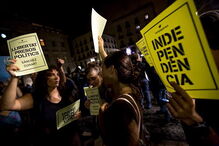 Manifestação na Catalunha