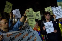 Manifestação na Catalunha