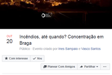 Incêndio, manifestação, Braga, Lisboa, Porto, Leiria