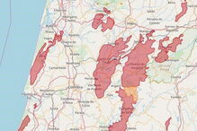 Área destruída pelo fogo em 2017