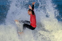 Frederico Morais, 'Kikas', em ação nas ondas de Peniche