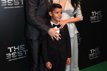 Cristiano Ronaldo com Georgina e o filho Cristianinho