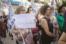 Protesto de professores das escolas privadas que lecionam no ensino regular, profissional e artístico especializado