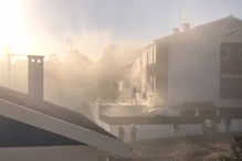 Incêndio em casa fere criança e idosa em Corroios