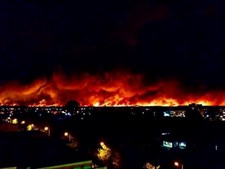 Incêndio lavra na Sertã