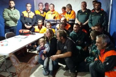 Emma foi encontrada pela equipa de resgate depois de sete horas desaparecida