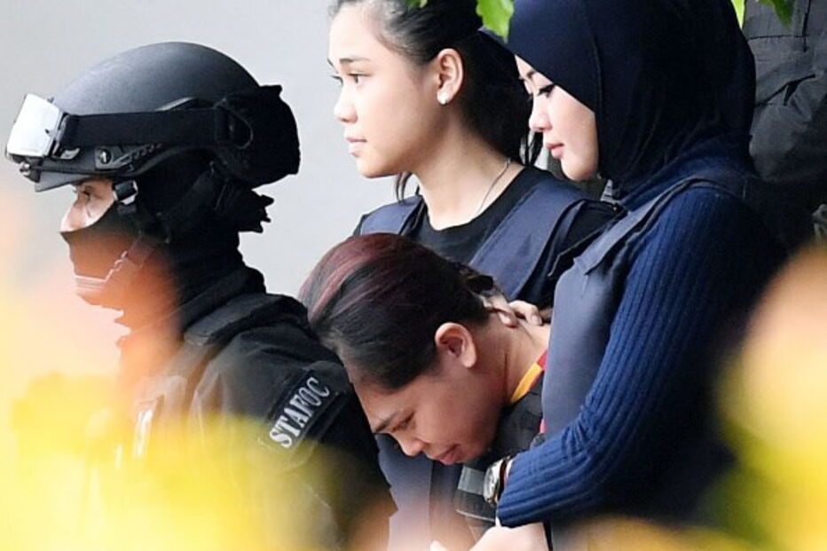 Siti Aisyah e Don Thi Houng são acusadas de terem matado Kim Jong-nam