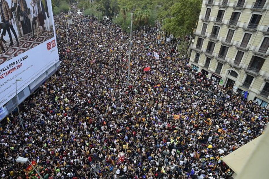 Protestos na Catalunha em dia de greve geral