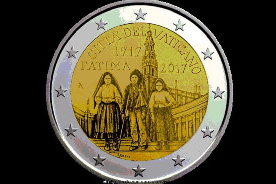 Moeda Vaticano Fátima