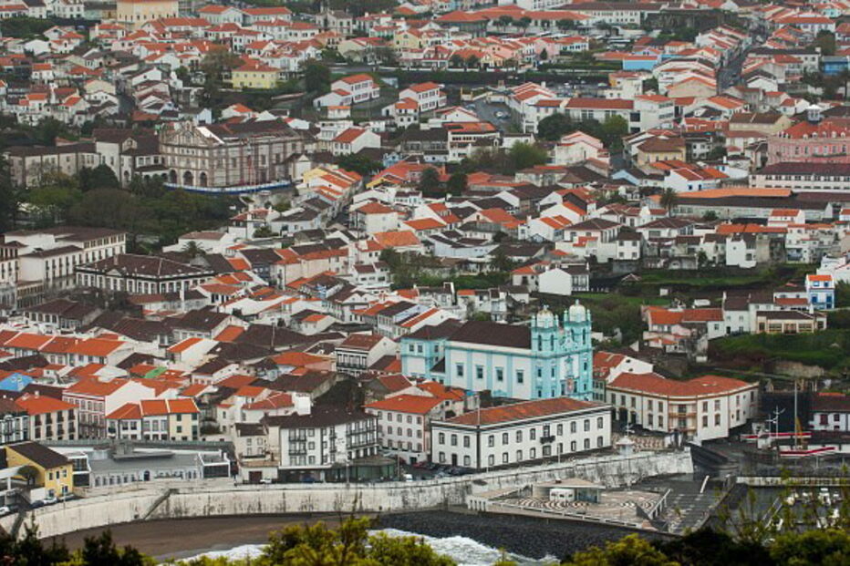 Cidade de Angra do Heroísmo, na ilha Terceira