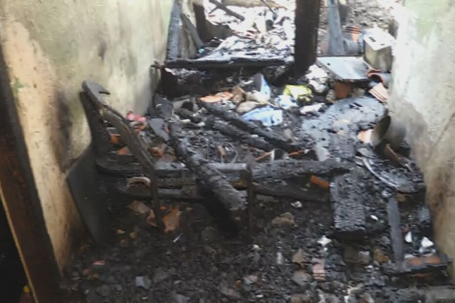 Incêndio destrói habitação em Guimarães