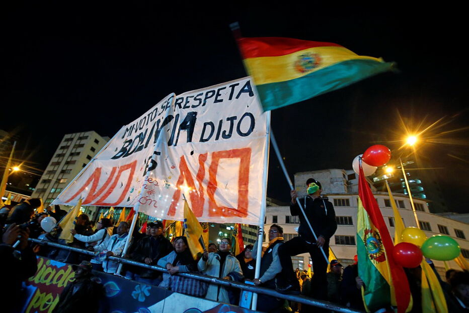 Protestos na Bolívia