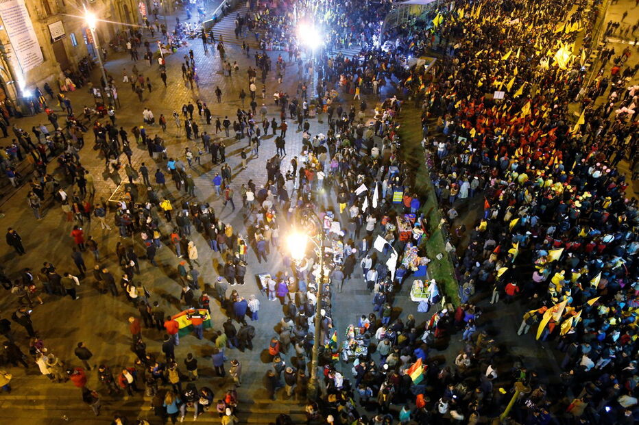 Protestos na Bolívia