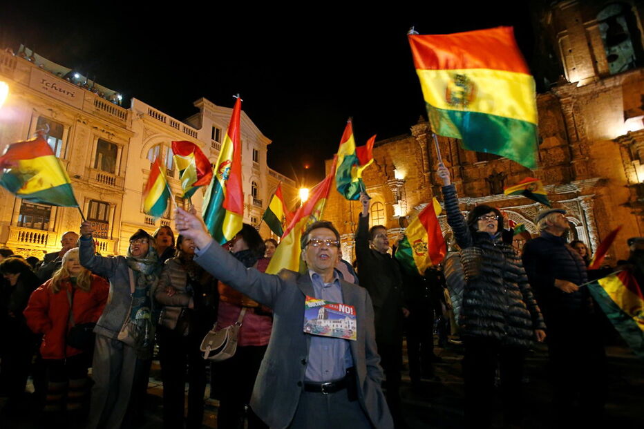Protestos na Bolívia