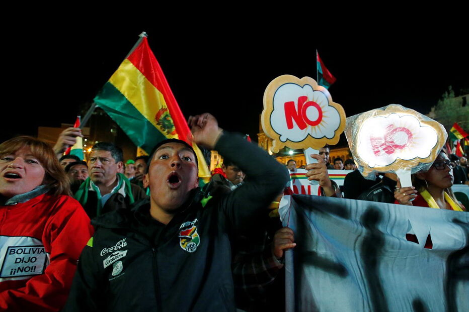 Protestos na Bolívia