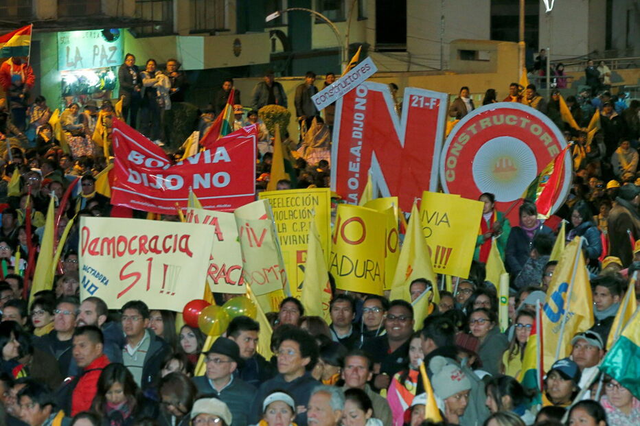 Protestos na Bolívia