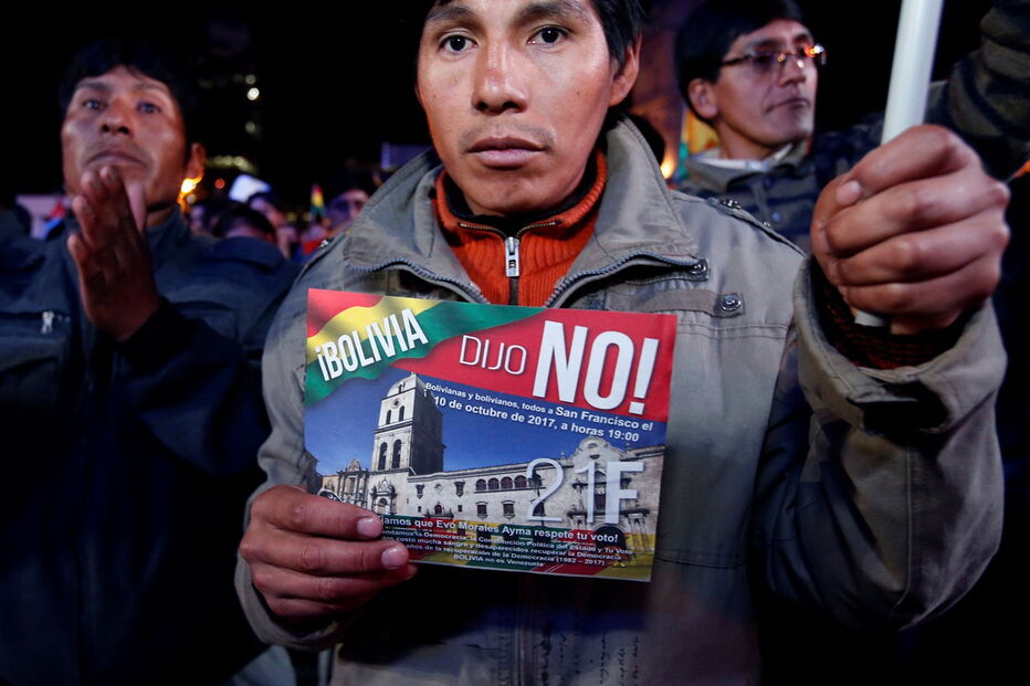 Protestos na Bolívia
