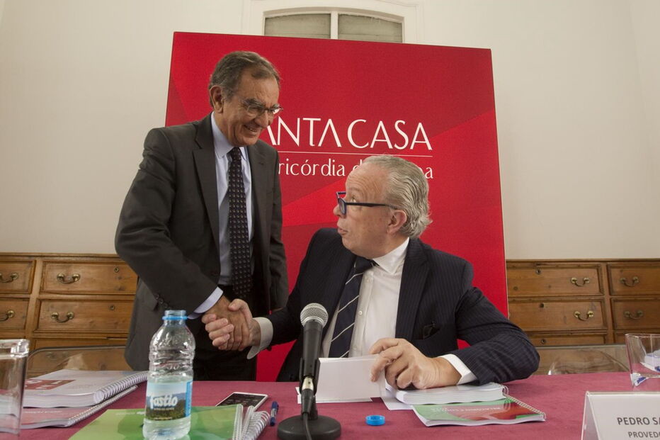 Edmundo Martinho (à esq.) e Pedro Santana Lopes