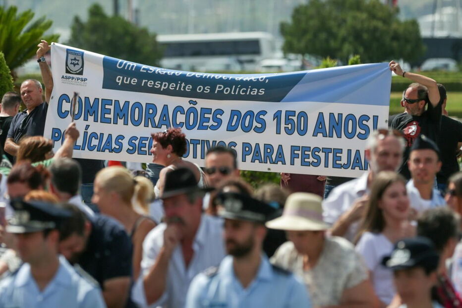 psp, agentes, manifestação, protesto