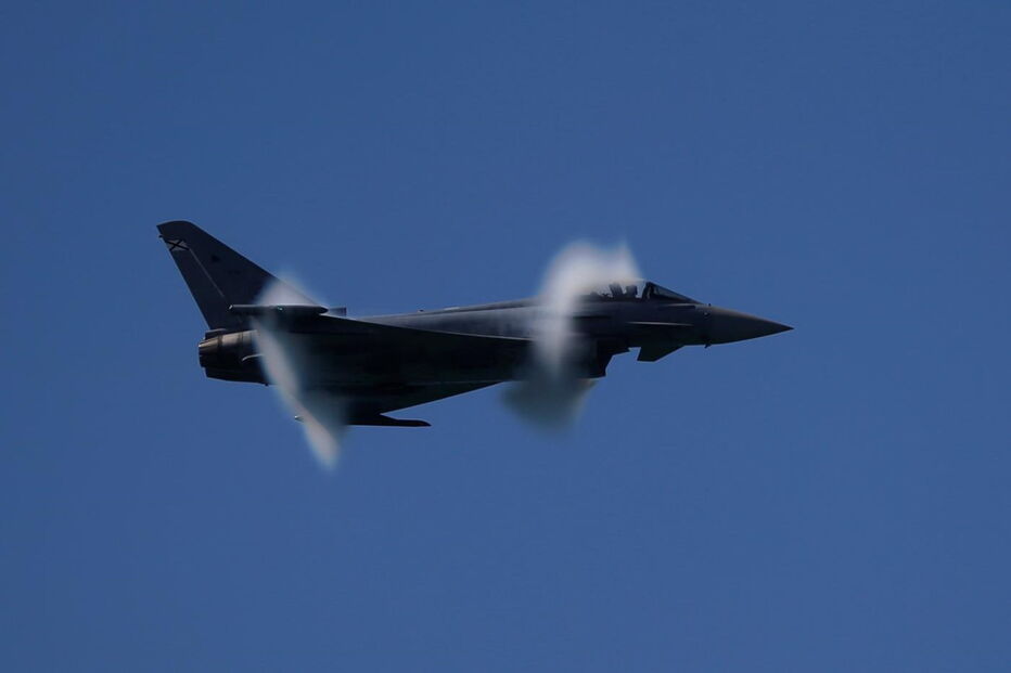 avião Eurofighter da força aérea de Espanha