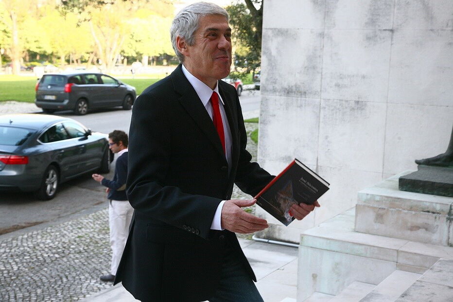 Sócrates no dia da apresentação de ‘Confiança no Mundo’ 