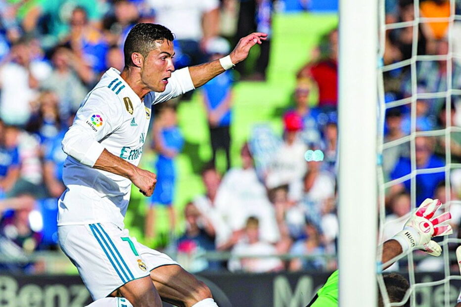 Ronaldo marcou um golo mas antes disso teve uma perdida incrível