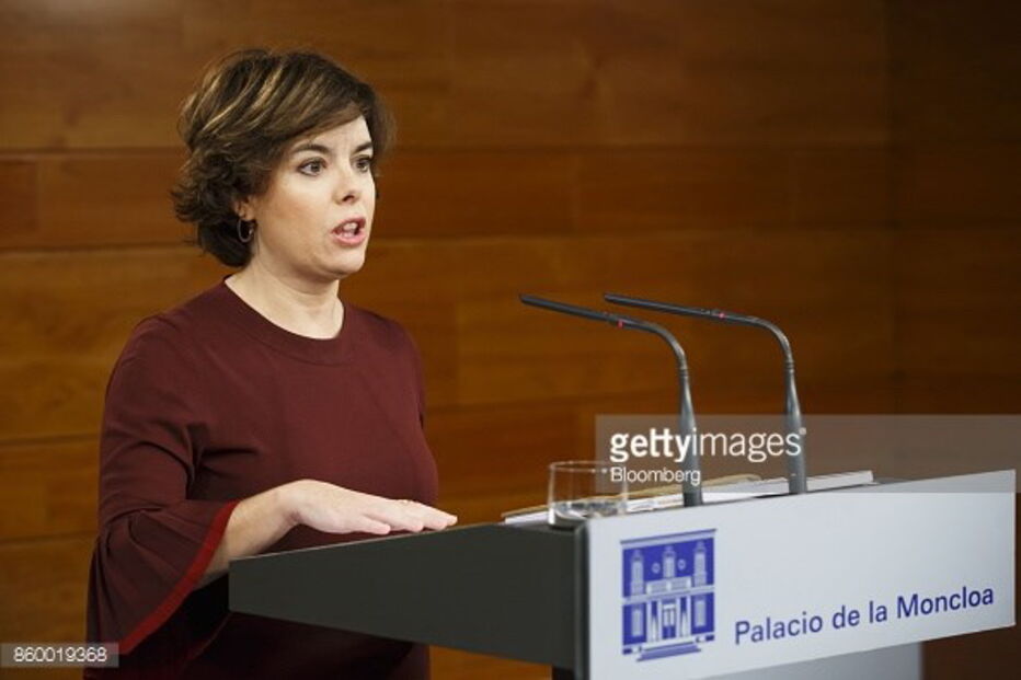 A vice-presidente do Governo espanhol, Soraya Sáenz de Santamaría