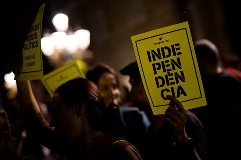 Manifestação na Catalunha