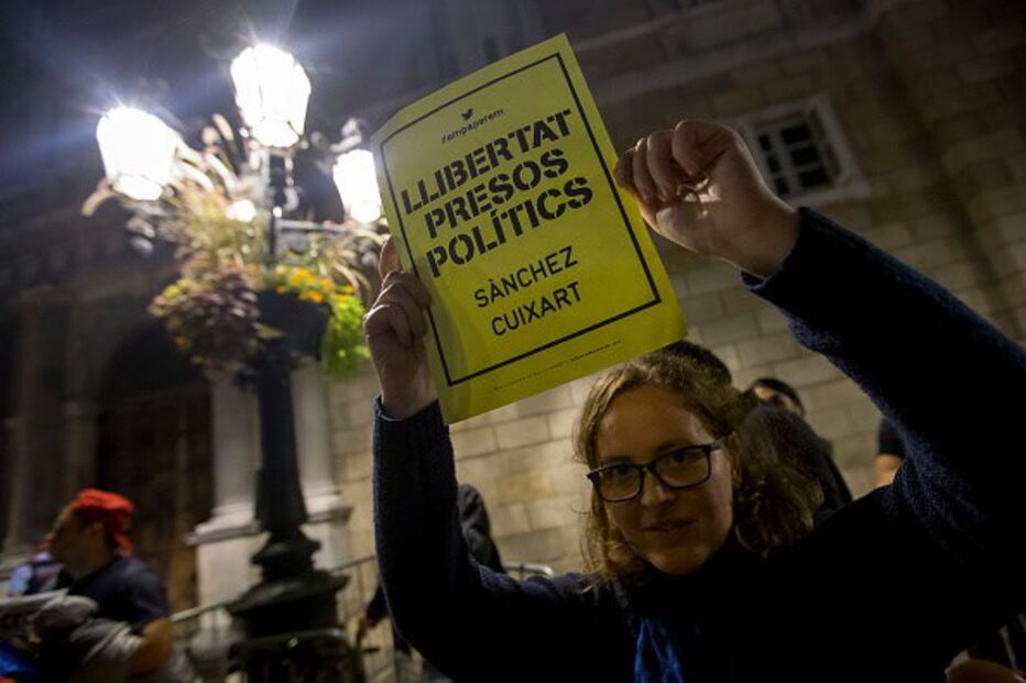 Manifestação na Catalunha