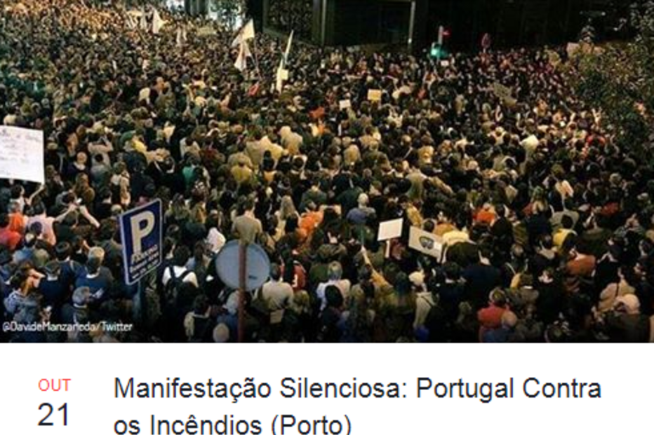 Incêndio, manifestação, Braga, Lisboa, Porto, Leiria