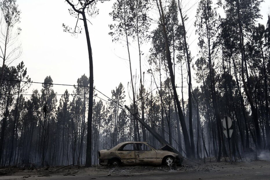 Destroços, incêndios, Portugal 
