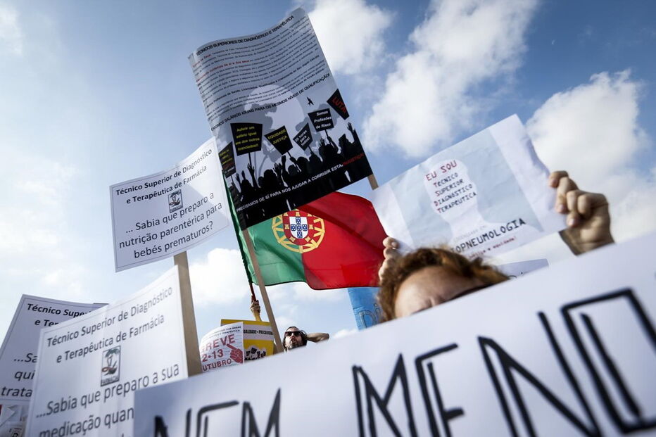 Técnicos de Diagnóstico em Protesto, a 12 de outubro