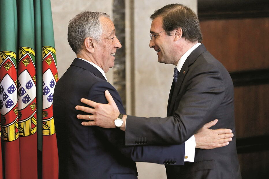 Marcelo Rebelo de Sousa com Pedro Passos Coelho