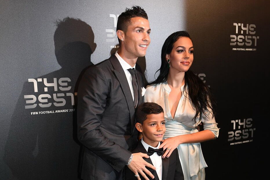Cristiano Ronaldo com Georgina e o filho Cristianinho
