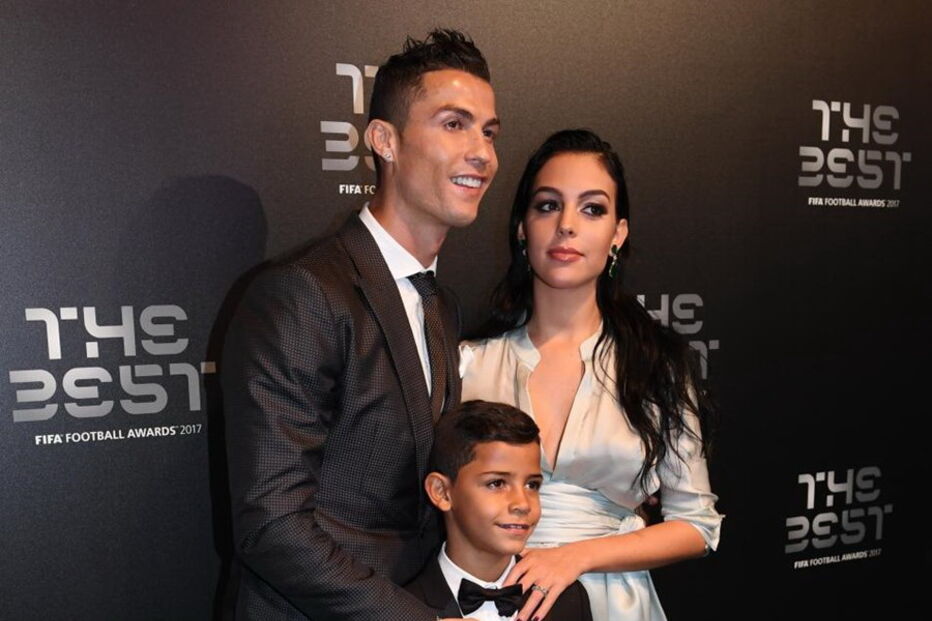 Cristiano Ronaldo com Georgina e o filho Cristianinho