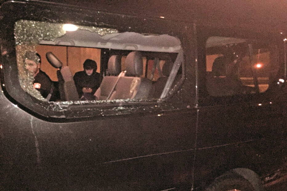 Imagem do estado da carrinha