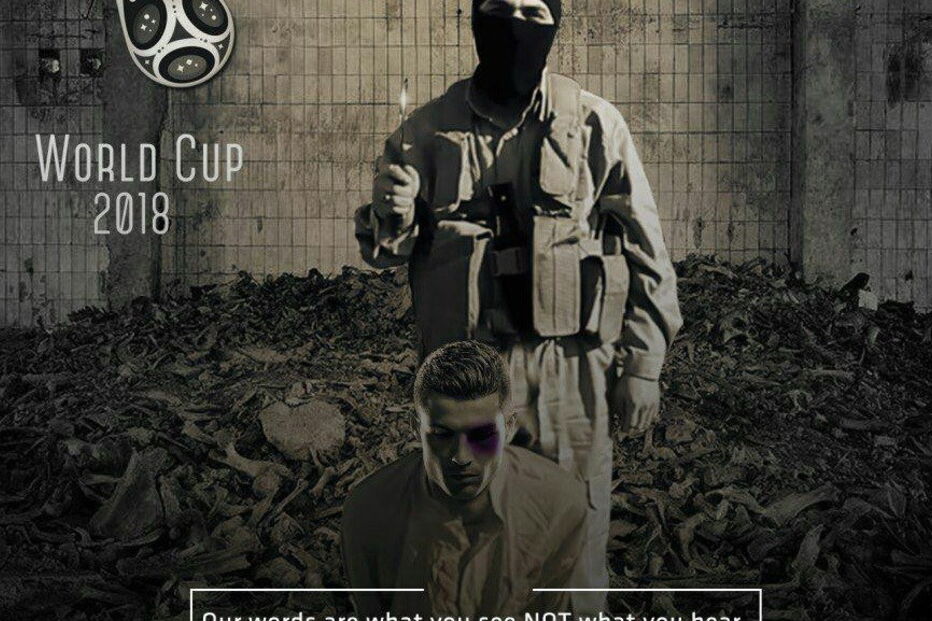 Ronaldo em cartaz do Daesh de ameaça ao Mundial 2018