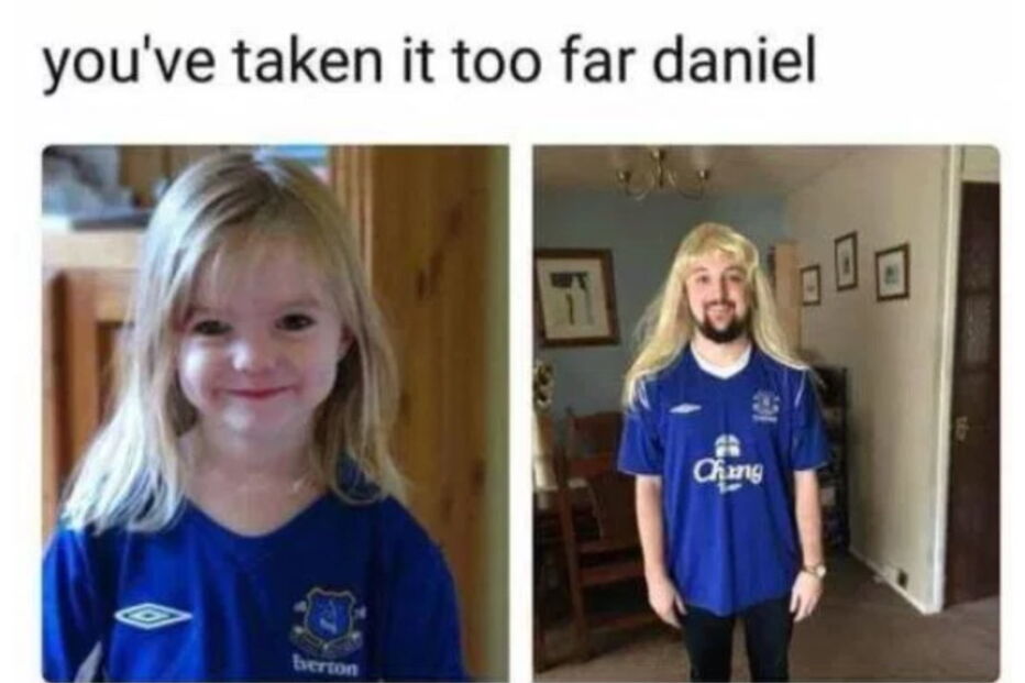 Jovem mascara-se de Maddie no Halloween