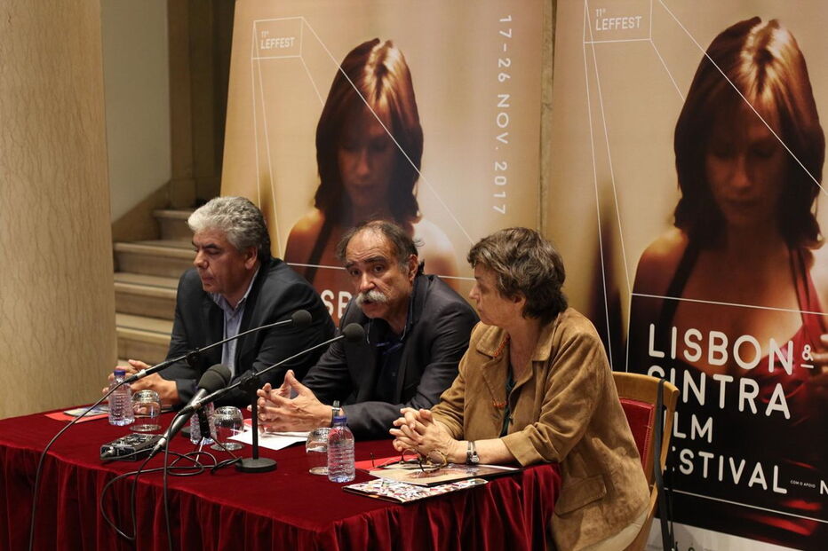 Rui Pereira (vice-presidente da Câmara de Sintra), Paulo Branco e Catarina Vaz Pinto (vereadora da Cultura em Lisboa)  