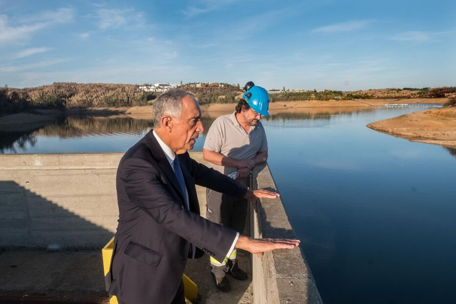 Marcelo Rebelo de Sousa, presidente da república, seca, barragem, Coimbra, Aguieira