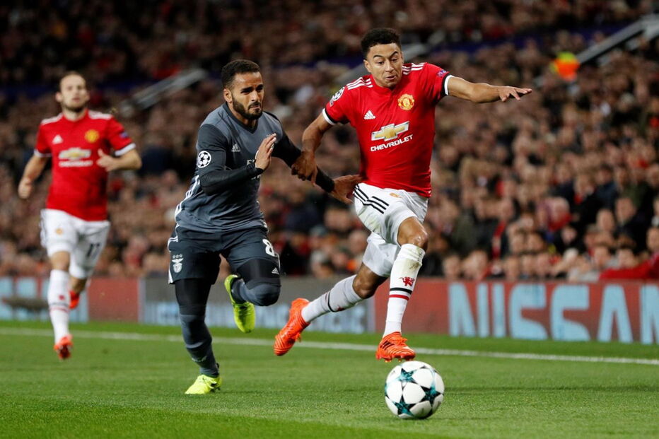 Jogo do Benfica com o Manchester United da Liga dos Campeões